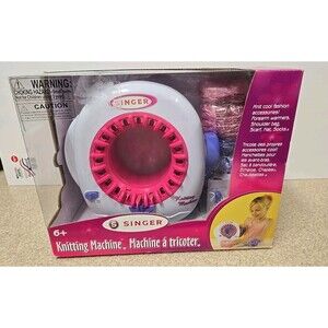 2010 Singer  Knitting Machine w/2 Skeins Yarn - Knitting Machine Kid Toy Sealed